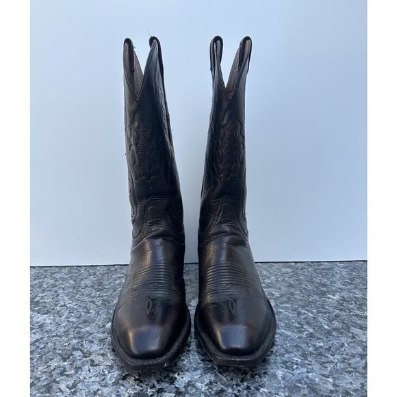 LUCCHESE T3203S4 Red Black Cowboy Western Boots Men’s Size 10 D